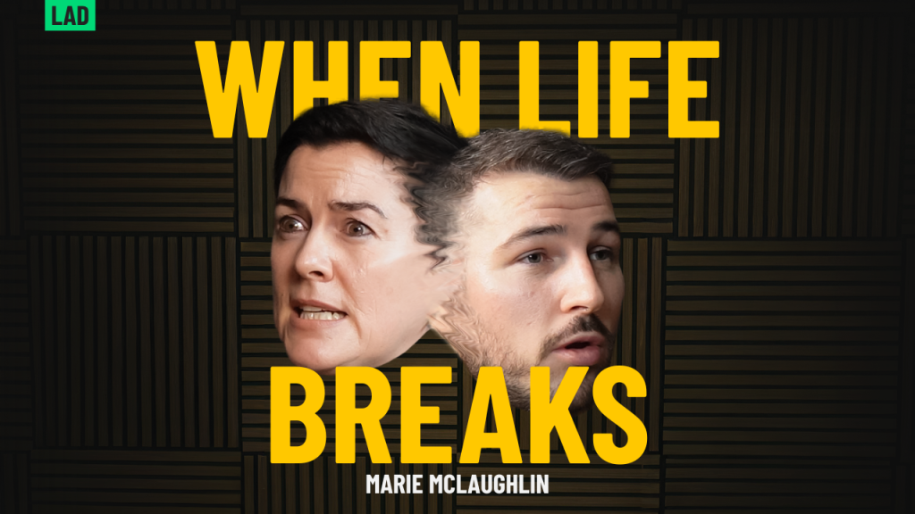 Marie McLaughlin speaking with Ryan McDaid on the Life and Depth Podcast about stress, grief, perimenopause and nature
