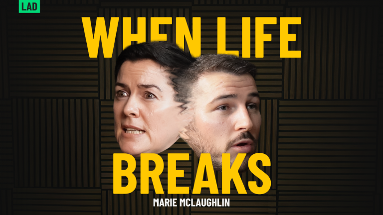 Marie McLaughlin speaking with Ryan McDaid on the Life and Depth Podcast about stress, grief, perimenopause and nature